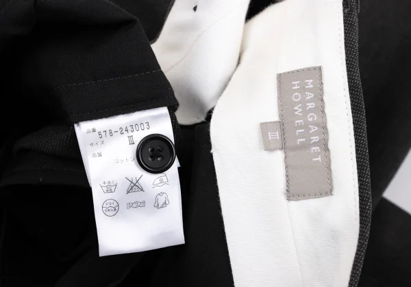 MARGARET HOWELL Cotton Back Belt Cropped Pants K-164289_014