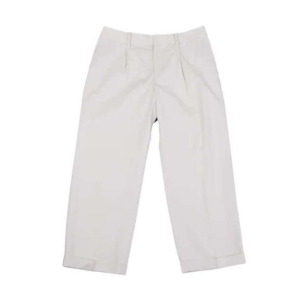 MARGARET HOWELL Cotton Tuck Double Pants Grey 3 K-164290_001
