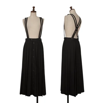 ATSURO TAYAMA Button Front Pleats Strap Skirt