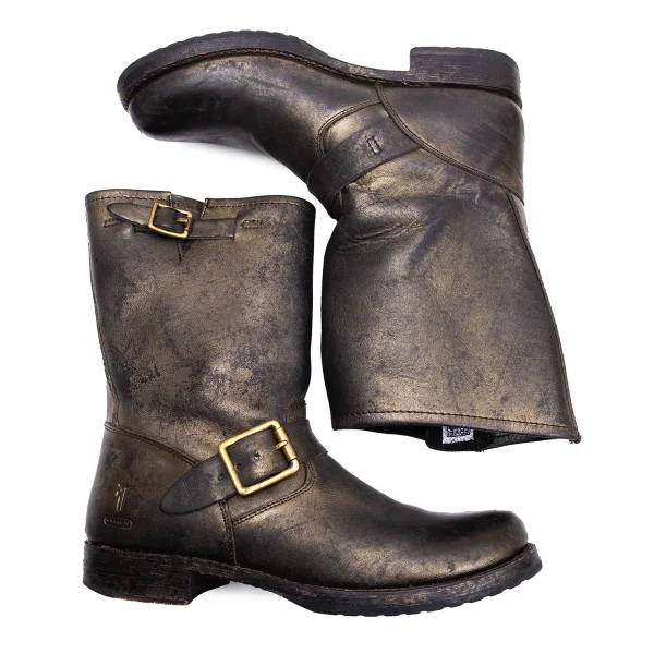 COACH×FRYE Foil Printed Leather Boots K-164294_002