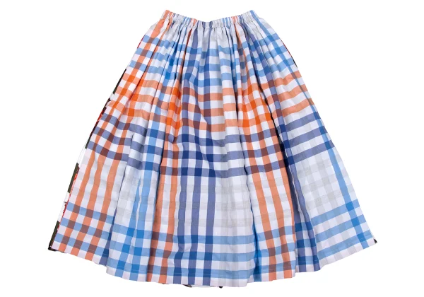 tricot COMME des GARCONS Floral Check Skirt K-164296_002