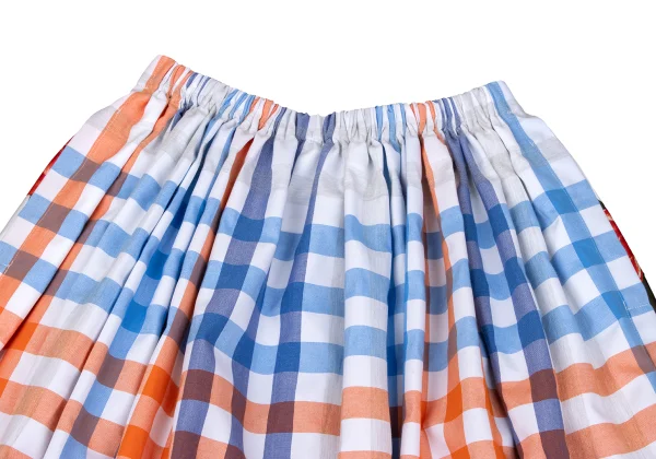 tricot COMME des GARCONS Floral Check Skirt K-164296_003