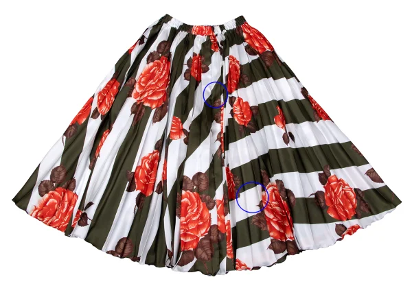 tricot COMME des GARCONS Floral Check Skirt K-164296_008