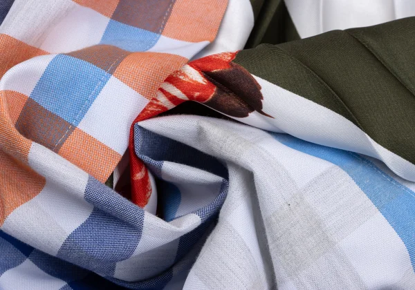 tricot COMME des GARCONS Floral Check Skirt K-164296_012