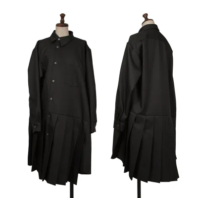 COMME des GARCONS Pleats Switching Asymmetry Shirt Dress