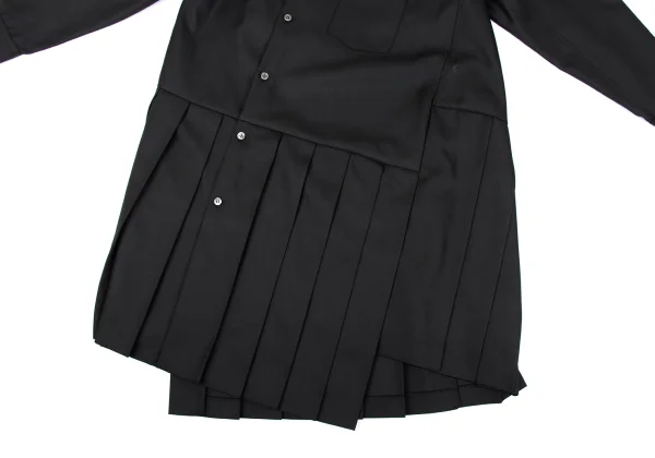 COMME des GARCONS Pleats Switching Asymmetry Shirt Dress K-164297_009