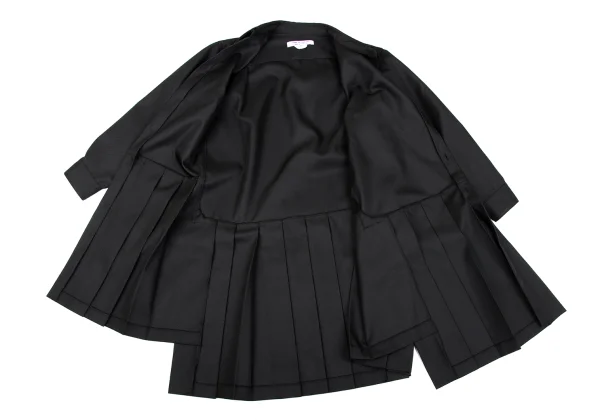 COMME des GARCONS Pleats Switching Asymmetry Shirt Dress K-164297_010