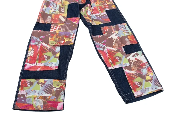 COMME des GARCONS SHIRT Front Graphic Patchwork Jeans K-164301_008