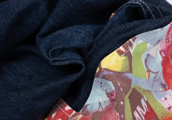 COMME des GARCONS SHIRT Front Graphic Patchwork Jeans K-164301_013