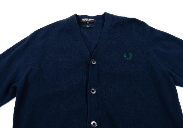 COMME des GARCONS HOMME DEUX×FRED PERRY Wool Lined Knit Cardigan K-164307_002