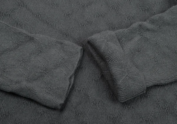 COMME des GARCONS HOMME PLUS Wool Zigzag Turtleneck Knit Sweater K-164310_006