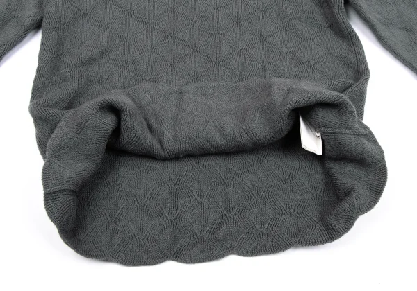 COMME des GARCONS HOMME PLUS Wool Zigzag Turtleneck Knit Sweater K-164310_008