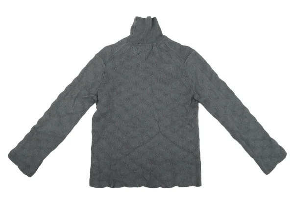 COMME des GARCONS HOMME PLUS Wool Zigzag Turtleneck Knit Sweater K-164310_009