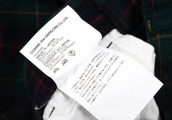 COMME des GARCONS HOMME PLUS Wool Nylon Checked Pants K-164312_013