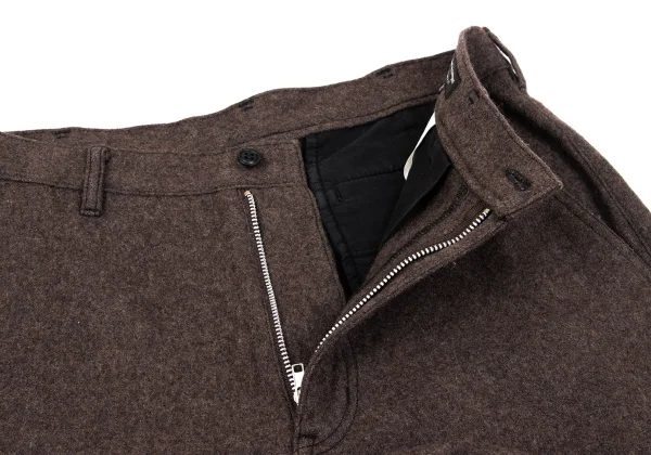 COMME des GARCONS HOMME PLUS Felt Wool Nylon Pants K-164314_004