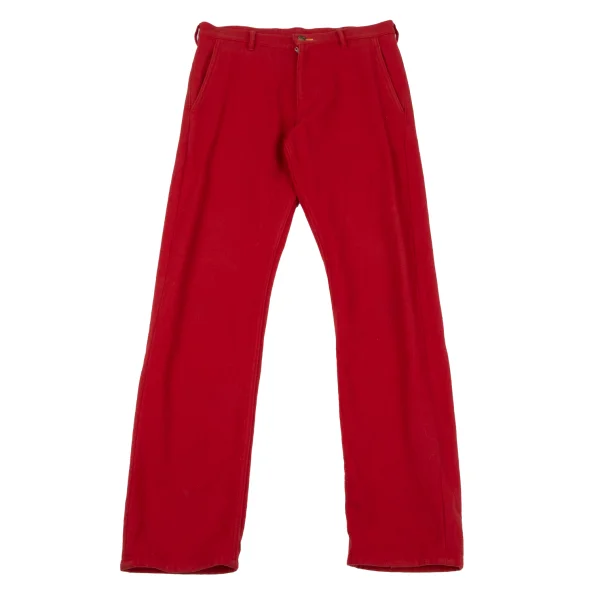 COMME des GARCONS HOMME PLUS Wool Nylon Tapered Pants Red SS K-164315_001