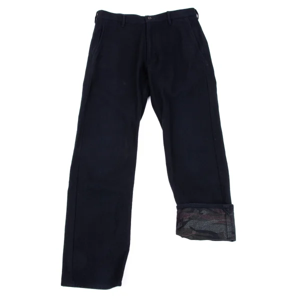 COMME des GARCONS HOMME PLUS Tiger Camo Wool Nylon Pants Navy S K-164316_001