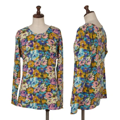 KENZO Wool Floral Printed T-shirt