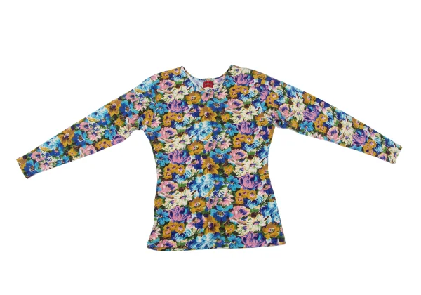 KENZO Wool Floral Printed T-shirt K-164325_002