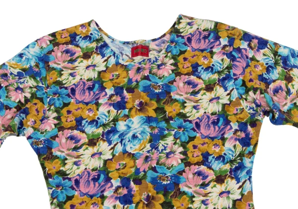 KENZO Wool Floral Printed T-shirt K-164325_003