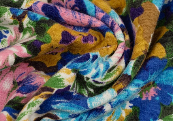 KENZO Wool Floral Printed T-shirt K-164325_012