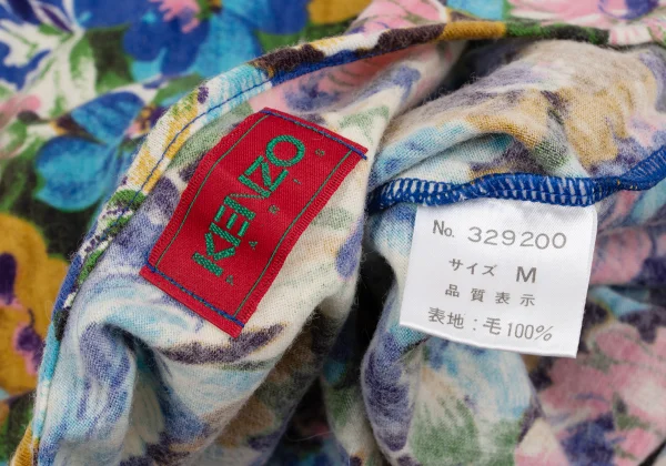 KENZO Wool Floral Printed T-shirt K-164325_014