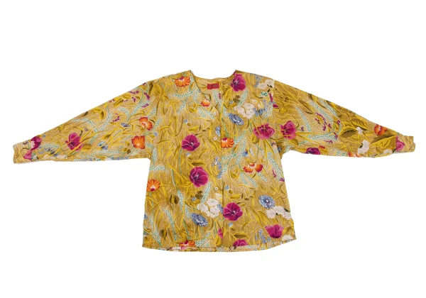 KENZO Botanical Printed Collarless Blouse K-164328_002