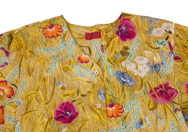KENZO Botanical Printed Collarless Blouse K-164328_003