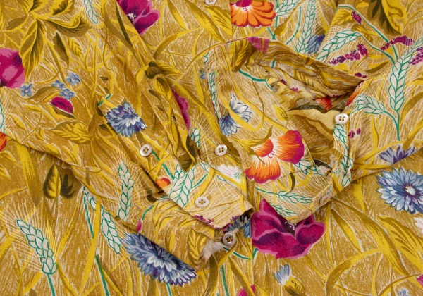 KENZO Botanical Printed Collarless Blouse K-164328_007