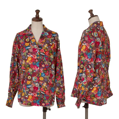 KENZO Circle Graphic Open Collar Shirt