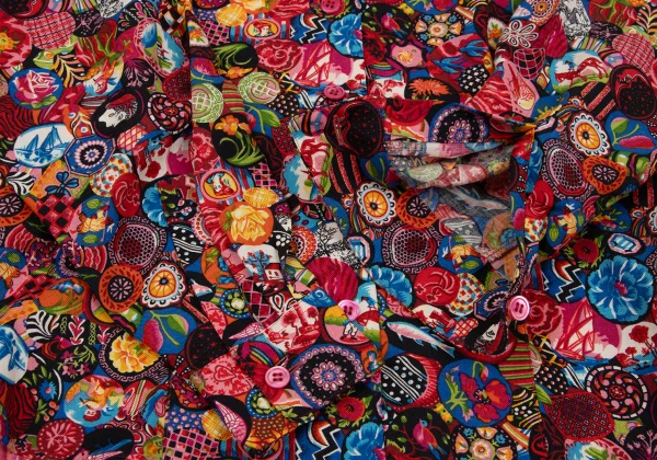 KENZO Circle Graphic Open Collar Shirt K-164332_008