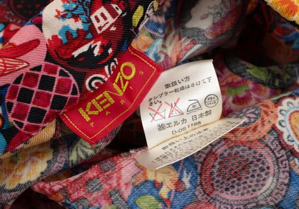 KENZO Circle Graphic Open Collar Shirt K-164332_014