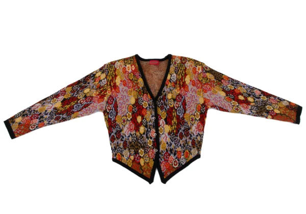 KENZO Floral Jacquard Knit Cardigan K-164334_002