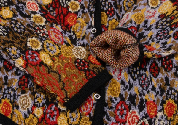 KENZO Floral Jacquard Knit Cardigan K-164334_008