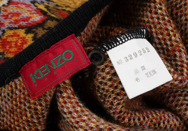 KENZO Floral Jacquard Knit Cardigan K-164334_014