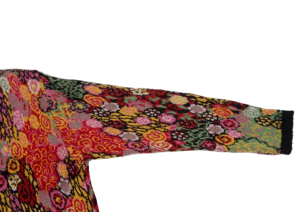 KENZO Floral Jacquard Knit Cardigan K-164335_004