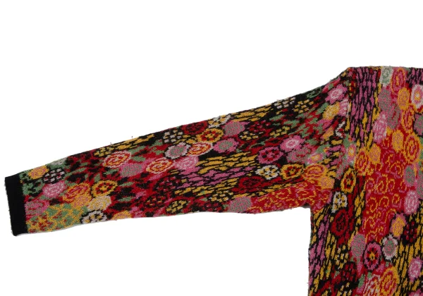 KENZO Floral Jacquard Knit Cardigan K-164335_005