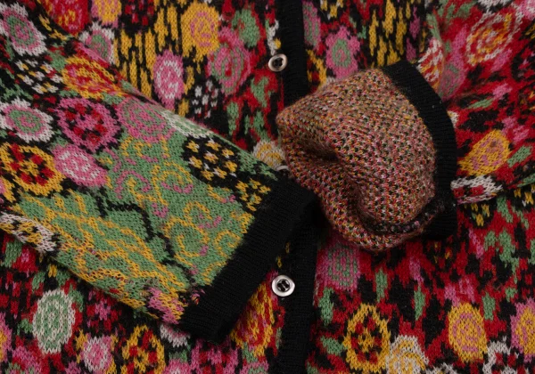 KENZO Floral Jacquard Knit Cardigan K-164335_006