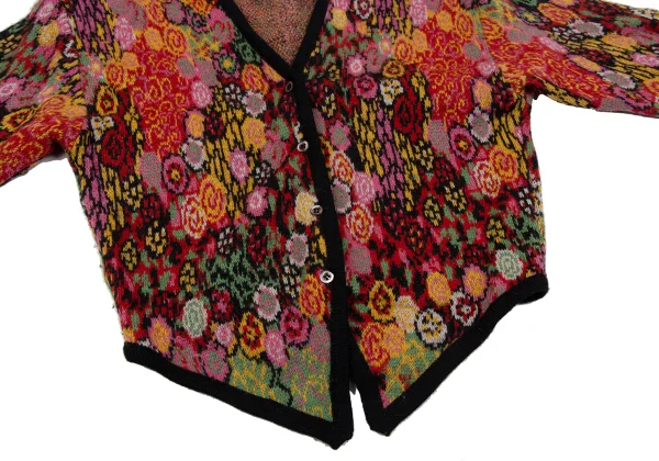 KENZO Floral Jacquard Knit Cardigan K-164335_007