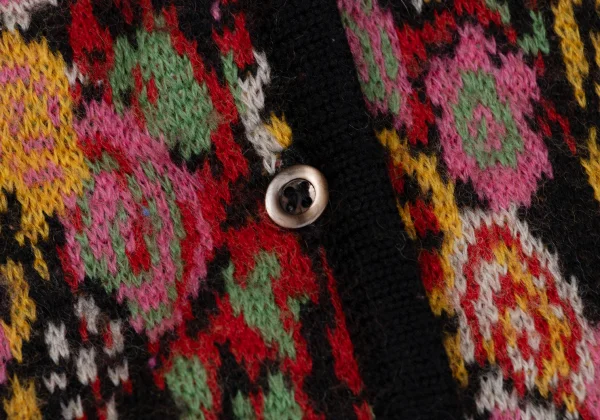 KENZO Floral Jacquard Knit Cardigan K-164335_008