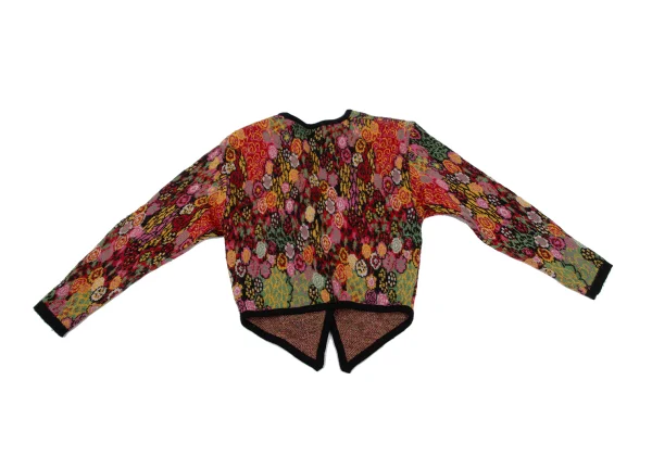 KENZO Floral Jacquard Knit Cardigan K-164335_010