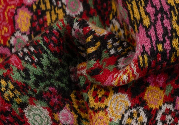 KENZO Floral Jacquard Knit Cardigan K-164335_012