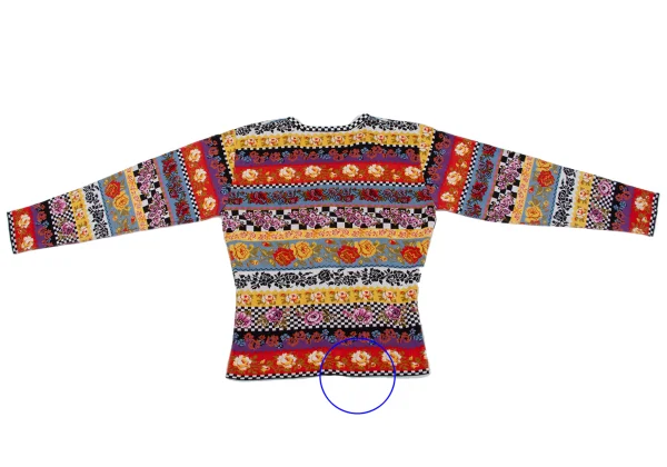 KENZO Floral Striped Knit Cardigan K-164337_012