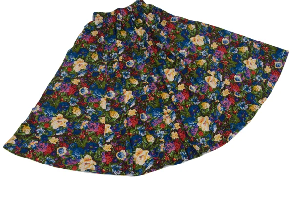 KENZO Floral Print Flare Skirt K-164342_005