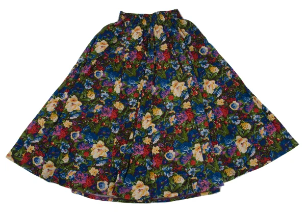 KENZO Floral Print Flare Skirt K-164342_007
