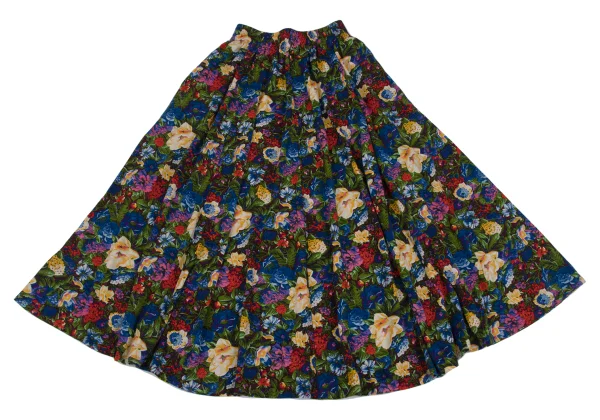 KENZO Floral Print Top & Skirt K-164343_012