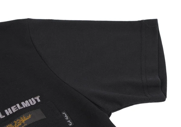 Karl Helmut Logo Embroidery Patch Pique Half Zip T-shirt K-164345_005
