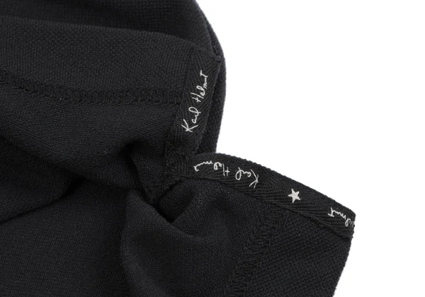 Karl Helmut Logo Embroidery Patch Pique Half Zip T-shirt K-164345_011