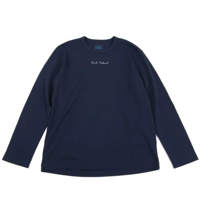 Karl Helmut Cotton Logo Printed Long Sleeves T-shirt