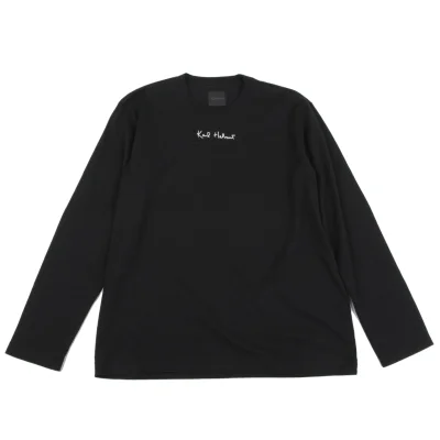 Karl Helmut Cotton Logo Printed Long Sleeve T-shirt